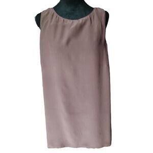 Kunto Women's Size XLarge Traditional Japanese Silk Blend Taupe Top - Vintage